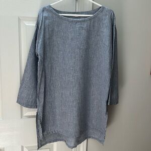 Eileen Fisher Chambray Tunic